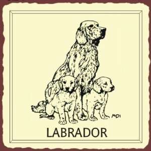    Labrador Dog Vintage Metal Animal Retro Tin Sign: Home & Kitchen