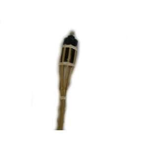 36 Inch Natural Bamboo Tiki Torch Case Pack 40: Patio 
