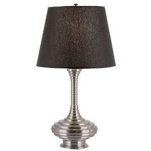  RTL 8423 AB 1 light Ribbed Base Table Lamp, Antique Brass 