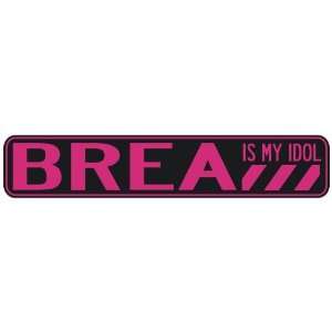   BREA IS MY IDOL  STREET SIGN