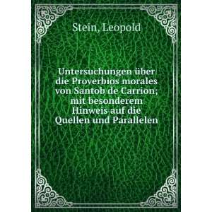   Hinweis auf die Quellen und Parallelen Leopold Stein Books