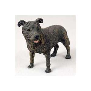  Staffordshire Bull Terrier Figurine: Patio, Lawn & Garden