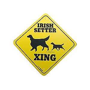  Irish Setter Crossing Dog Sign: Home & Kitchen
