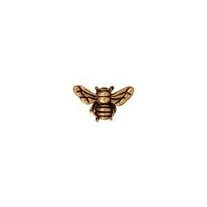  Antique Gold (plated) Honey Bee 9x15mm Beads Arts, Crafts & Sewing