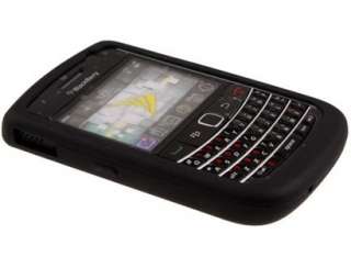   On Silicone Skin Cover Black For BlackBerry Bold 9650 Tour 9630  
