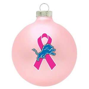   Detroit Lions Breast Cancer Awareness Pink Ornament: Sports & Outdoors