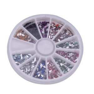   Horse Eye Nail Art Nailart Manicure Glitter Tips Rhinestone Wheel Kit