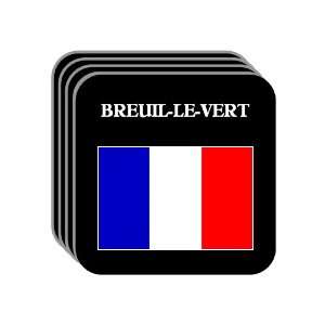 France   BREUIL LE VERT Set of 4 Mini Mousepad Coasters 