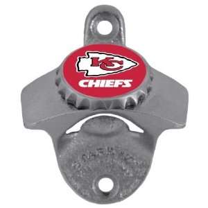  Kansas City Chiefs Wall Mounted Beer Bottle Opener: Sports 