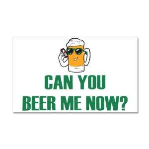   x24.5 Wall Vinyl Sticker Can You Beer Me Now Beer Mug 