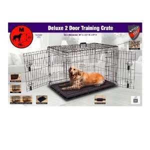   Pet 36 Inch Deluxe Heavy Gage Metal 2 Door Dog Crate