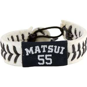 MLB Hideki Matsui Authentic Jersey Bracelet:  Sports 
