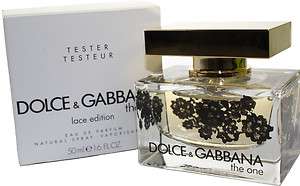 DOLCE & GABBANA THE ONE LACE EDITION 1.6 OZ EDP SPRAY TESTER FOR WOMEN 