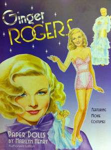 Marilyn Henry Paper Doll Book Ginger Rogers  