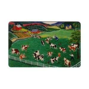   Card Four Seasons (Summer) Bringing In The Cows. Art by Marie Fox