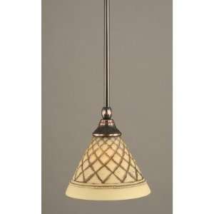   with Chocolate Icing Glass Shade Finish Black Copper 