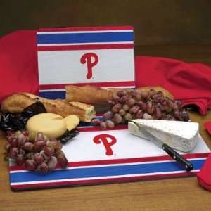 Memory Company Philadelphia Phillies Glass Cutting Board Set:  