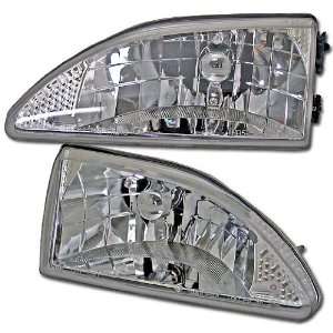  94 95 96 97 98 FORD MUSTANG EURO CRYSTAL CLEAR HEADLIGHTS COBRA 
