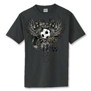    Pure Sport Wings Soccer T Shirt (Dk Grey): Sports & Outdoors