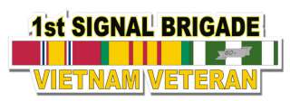 1st Signal Brigade Vietnam Veteran 5.5 Sticker / Decal  
