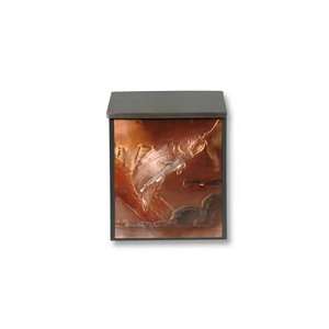   : Locking Copper Wall Mount Mailbox   Brown Trout: Home Improvement