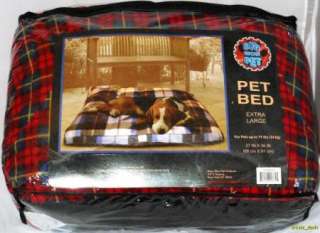 Bow Wow Pet Bed Extra Large Fleece Dog Pet Bed 27” X 36” Blue 