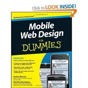  Mobile Web Design For Dummies [Paperback]: Janine Warner 