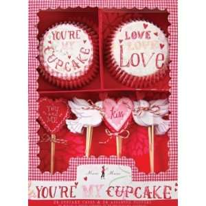  Meri Meri Valentines Day Youre My Cupcake Kit (Set of 24 