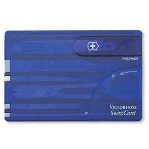 Selected SwissCard Translucent Sapphire By Victorinox  