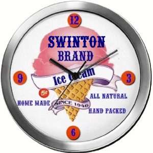  SWINTON 14 Inch Ice Cream Metal Clock Quartz Movement 