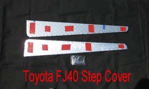 TOYOTA FJ40 DIAMOND PLATE STEP COVERS MAKE YOUR FJ NICE  