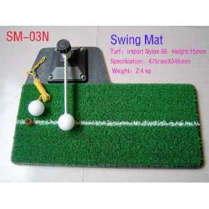  Golf Swing Practice Green Mat: Sports & Outdoors