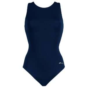   Aquashape Moderate Lap Swimsuit Solids NAVY 12