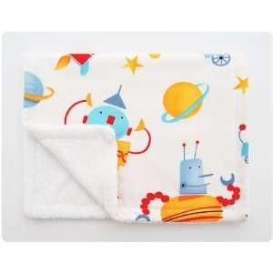  ecoRags Robots Burp Cloth Cleaning Rags (4 Pieces): Baby