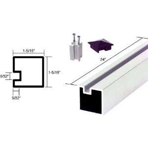  CRL Buffed Brite Anodized 24 End Aluminum Counter Post by 