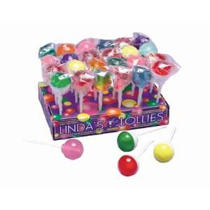 Lindas Lollies Stand up Box: 24 Count:  Grocery & Gourmet 