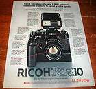 1980 Ad Ricoh KR 10 Spend Less for Quality Camera
