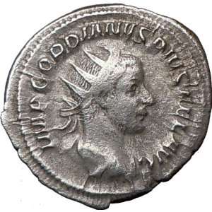   244AD Authentic Ancient Silver Roman Coin Securitas 