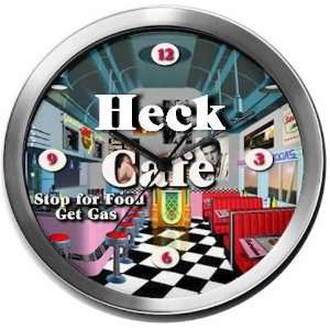  HECK 14 Inch Cafe Metal Clock Quartz Movement Kitchen 
