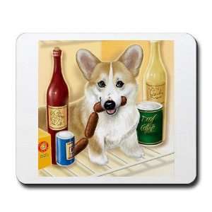  quot;Food Houndquot;   Corgi Pets Mousepad by CafePress 