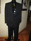 BRIONI SUIT BLACK STRIPE SIZE 42 REG Made in Italy Orig. $6800 100% 