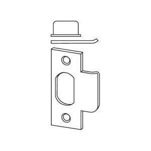   Bronze 1 1/2 x 2 3/4 T Strike Plate with Square Corners 10 013 11