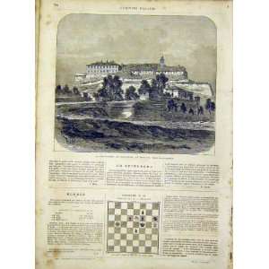 Fortress Spielberg Moravia Building French Print 1866  