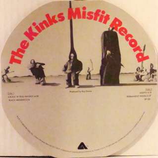 Kinks Misfits USA EP W/PS Round Cover Square Record LIMITED EDITION 