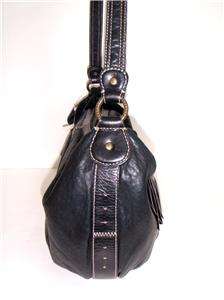 NEW! LIZ CLAIBORNE BROWN LEATHER LARGE BROADWAY HOBO  