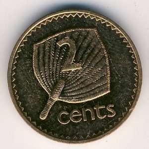  1969 Fiji 2 Cent Coin 