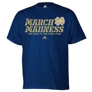  Notre Dame Fighting Irish Navy adidas 2012 NCAA March 