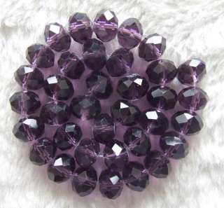 summarize 10x7mm faceted roundel purple crystal beads 10 s n cy5310 