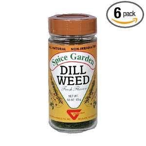 Spice Garden Dill Weed, .63 Ounce Jar (Pack of 6)  Grocery 
