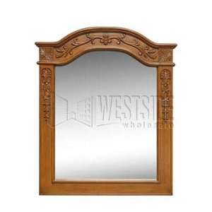 DreamLine Antique Oak Vanity Portrait Mirror 